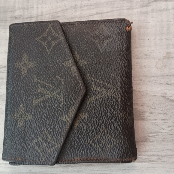 Louis Vuitton W Hook Wallet Monogram Beige Monogram Canvas Authentic - Picture 4 of 14